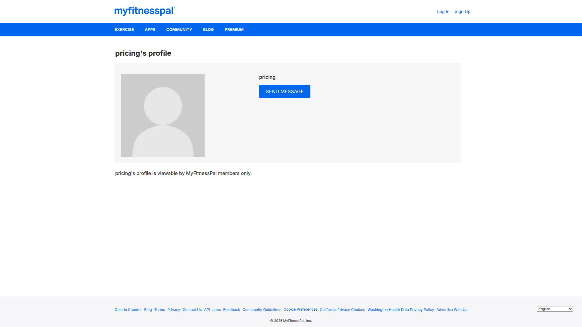 Myfitnesspal screenshot