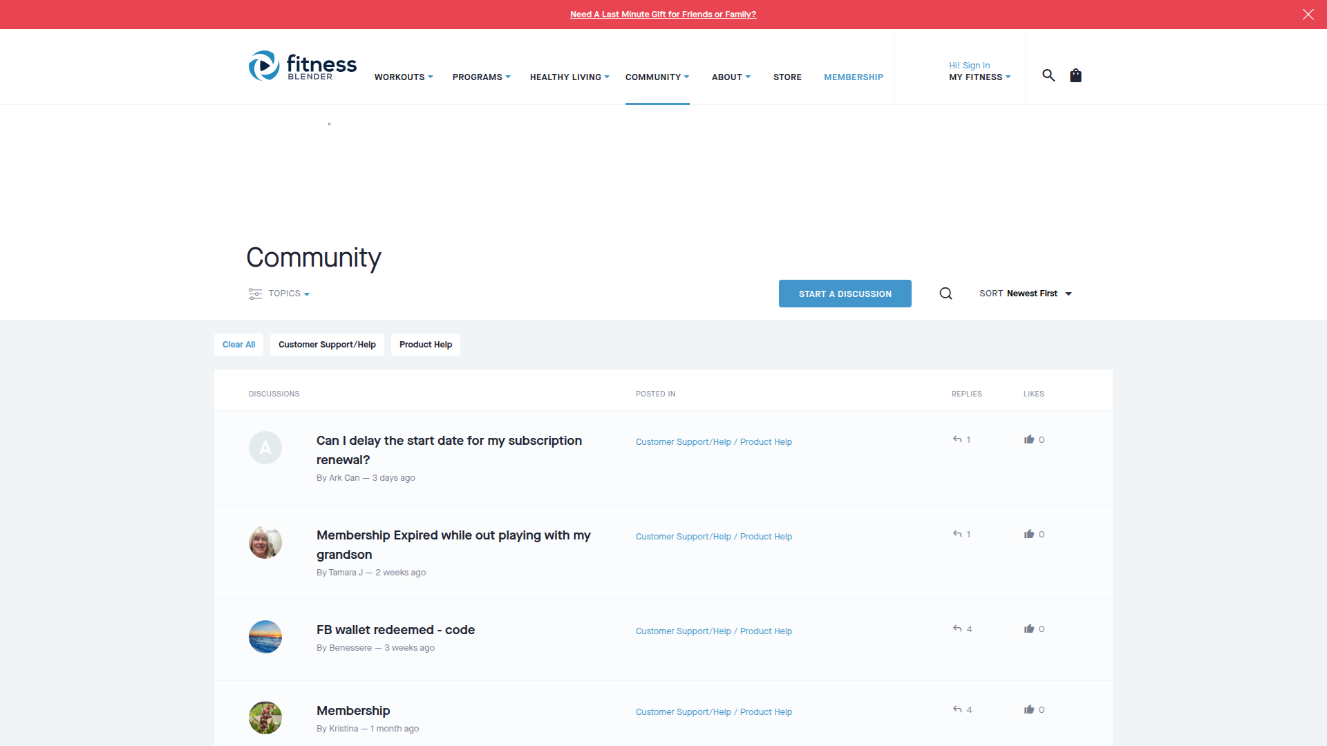Fitnessblender screenshot