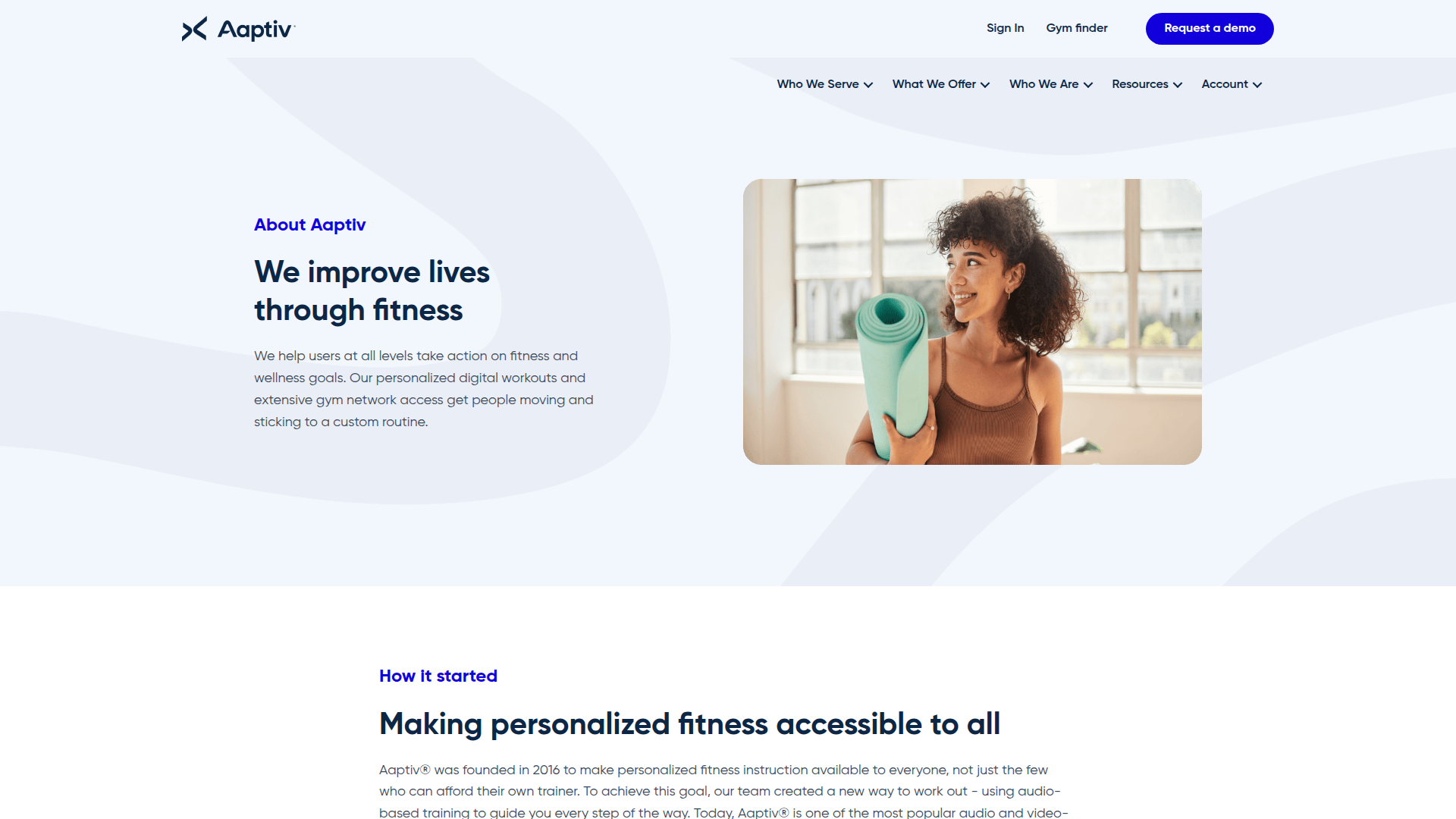 Aaptiv screenshot